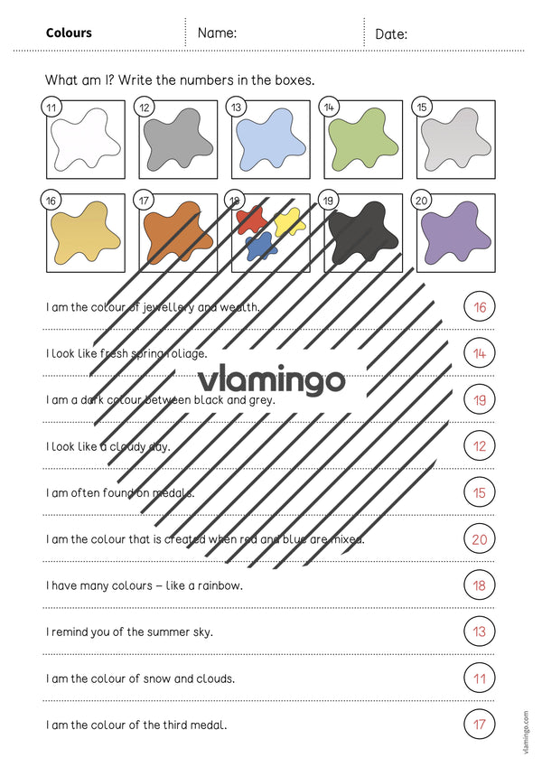 de englisch colours what am i worksheet 008
