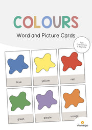 de englisch colours word and picture cards 001