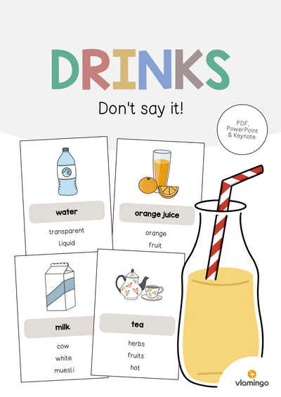 Drinks / Getränke: Don’t say it! (Englisch)