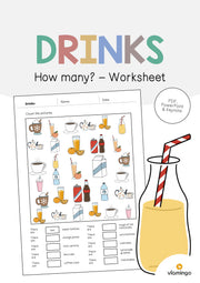 de englisch drinks how many worksheet 001
