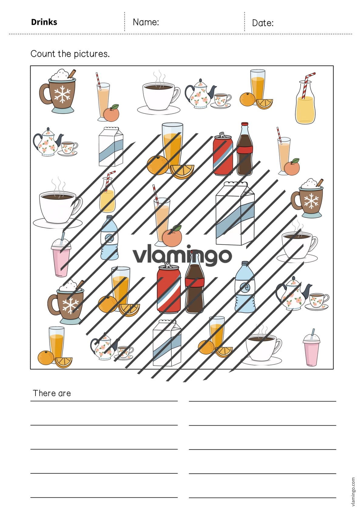 de englisch drinks how many worksheet 006
