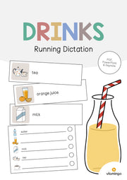 de englisch drinks running dictation 001