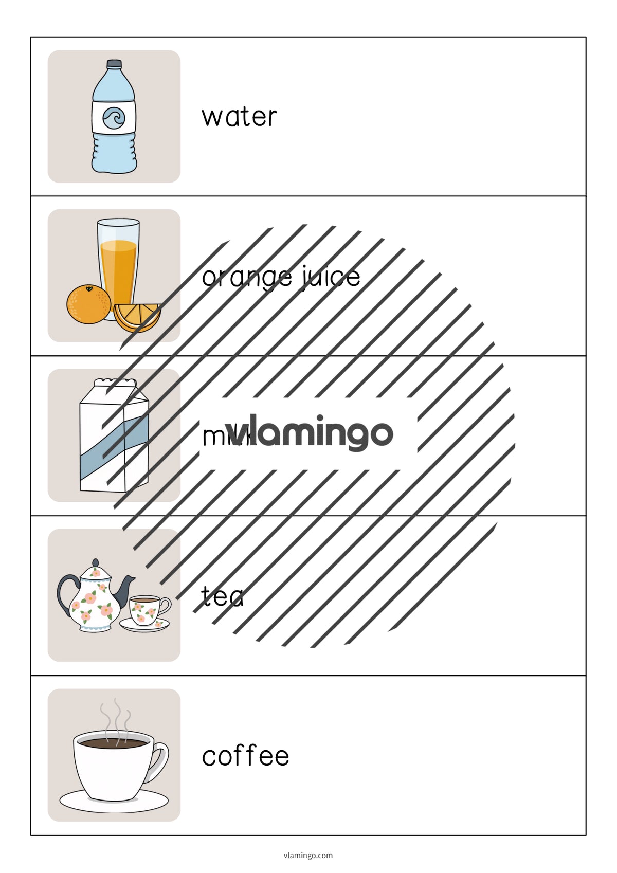 de englisch drinks running dictation 003