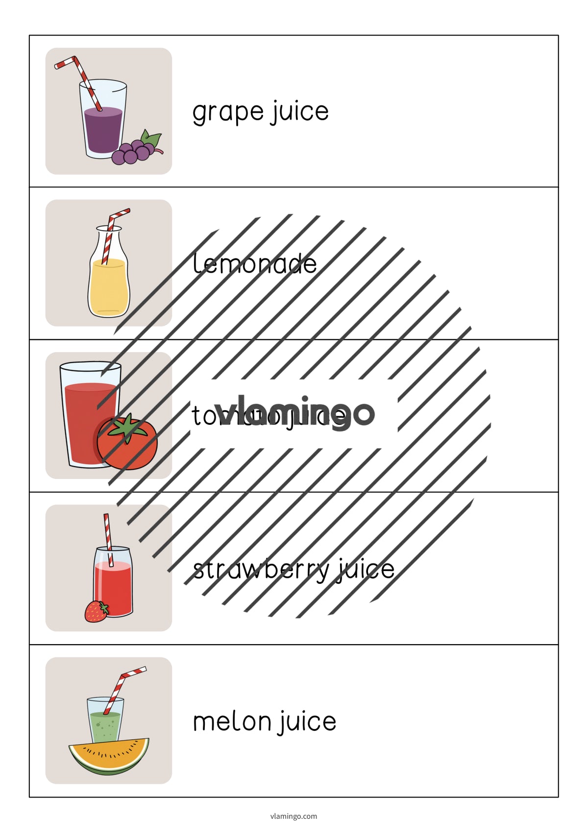 de englisch drinks running dictation 005