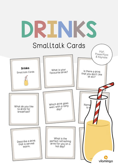 Drinks / Getränke: Smalltalk Cards (Englisch)
