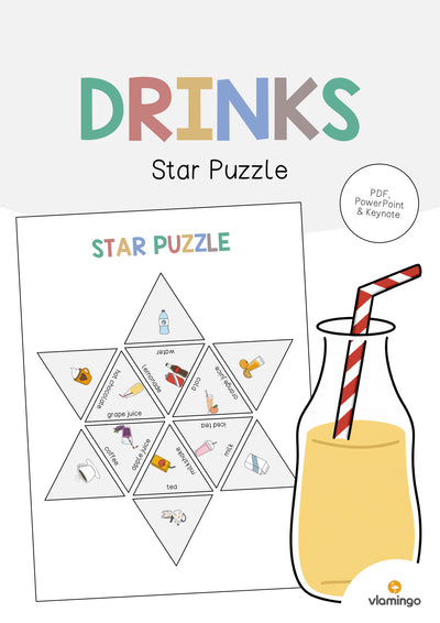 Drinks / Getränke: Star Puzzle (Englisch)