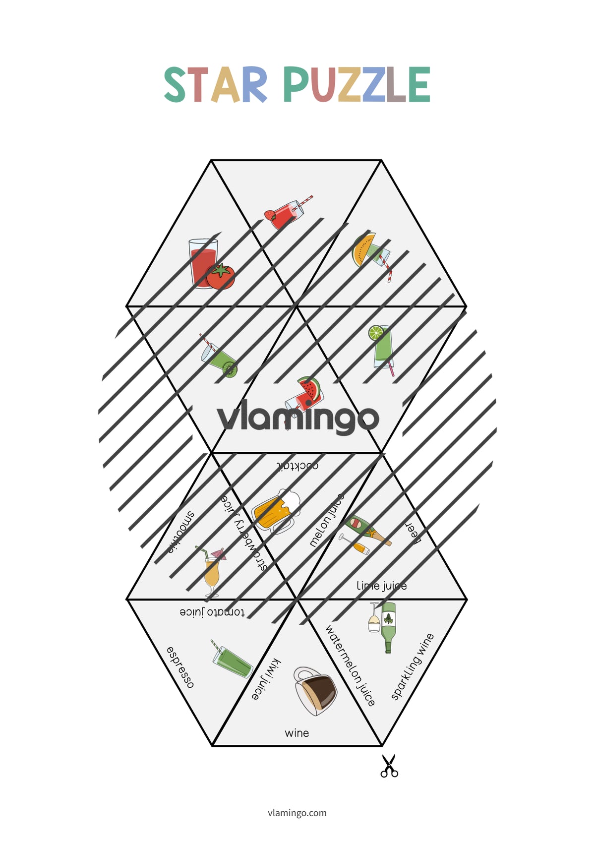 de englisch drinks star puzzle 005
