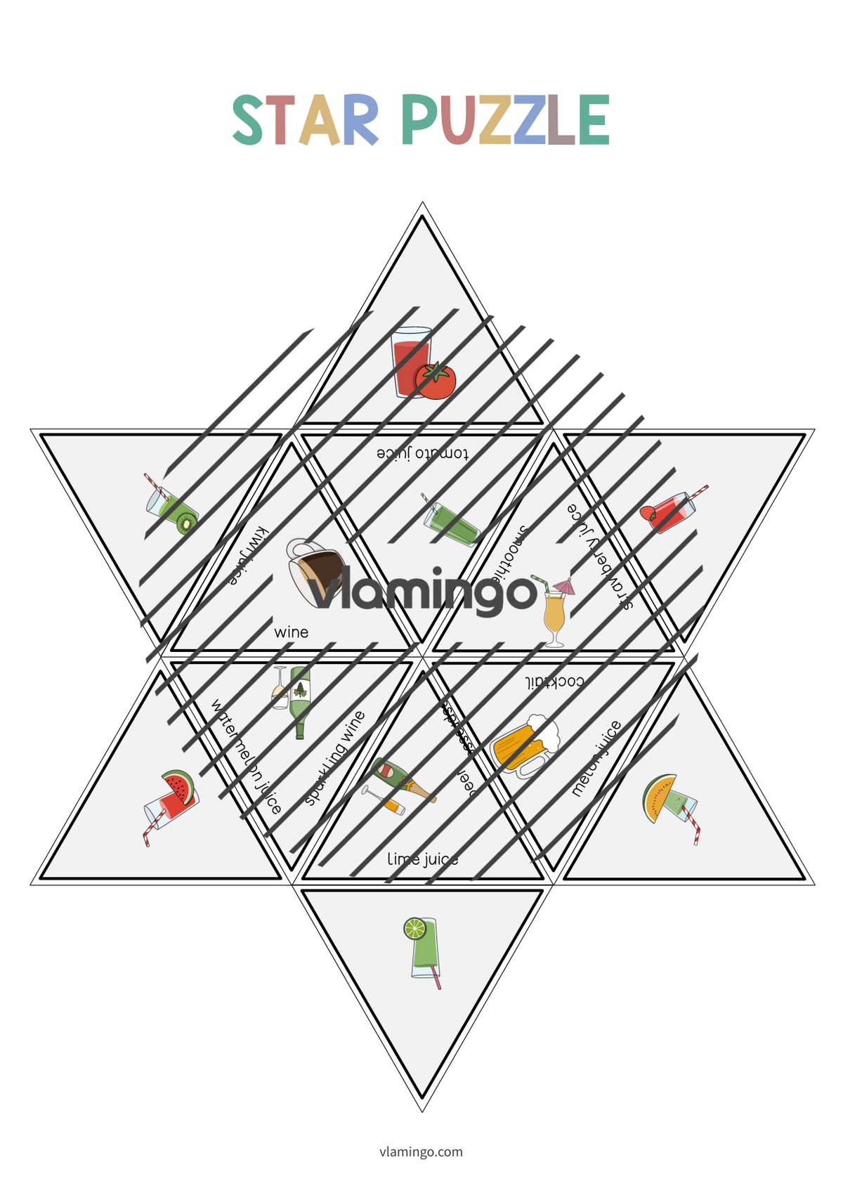 de englisch drinks star puzzle 009