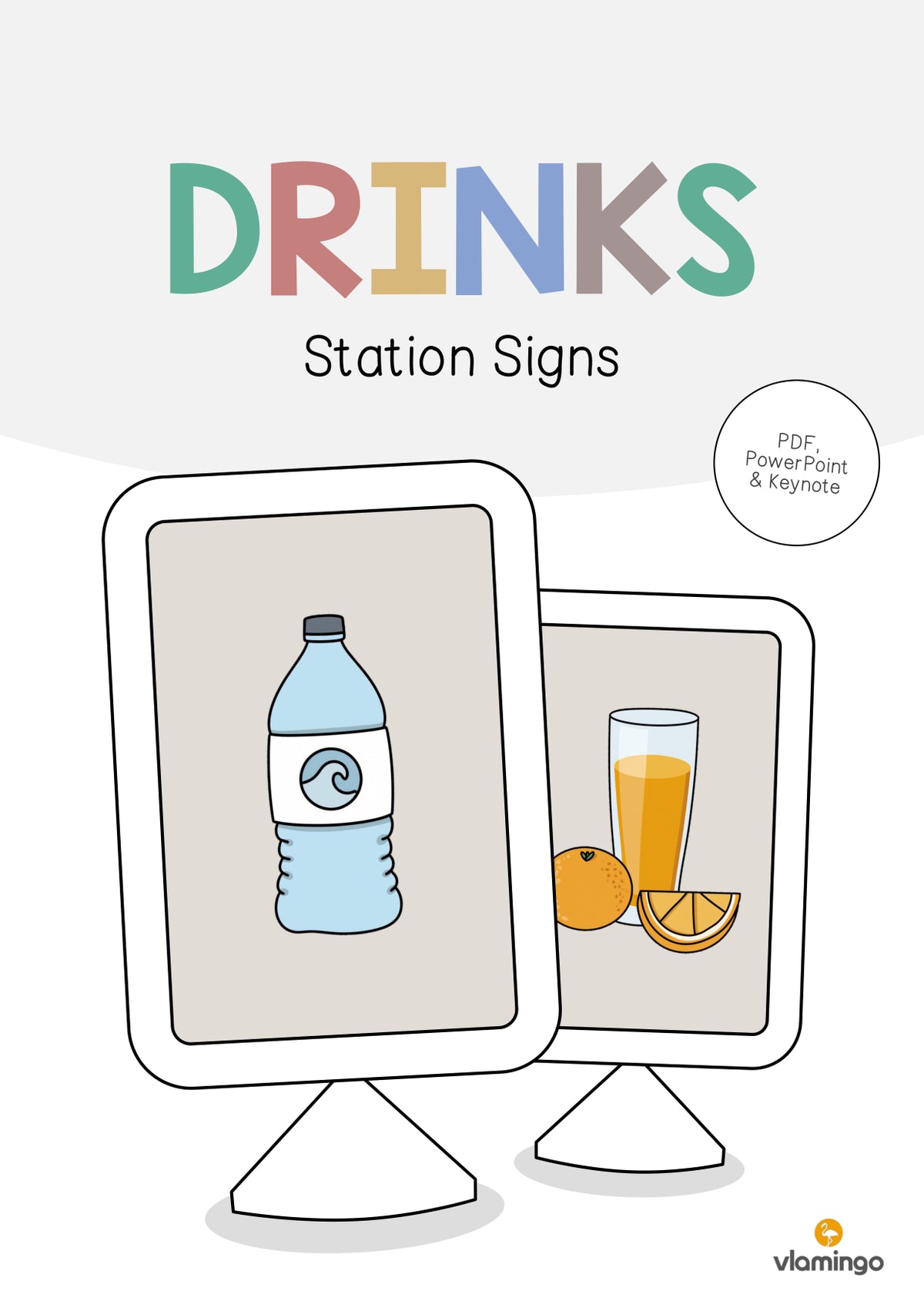 de englisch drinks station signs 001