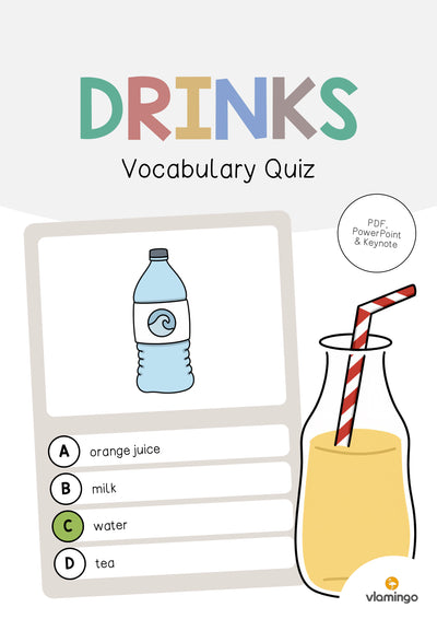 Drinks / Getränke: Vocabulary Quiz (Englisch)