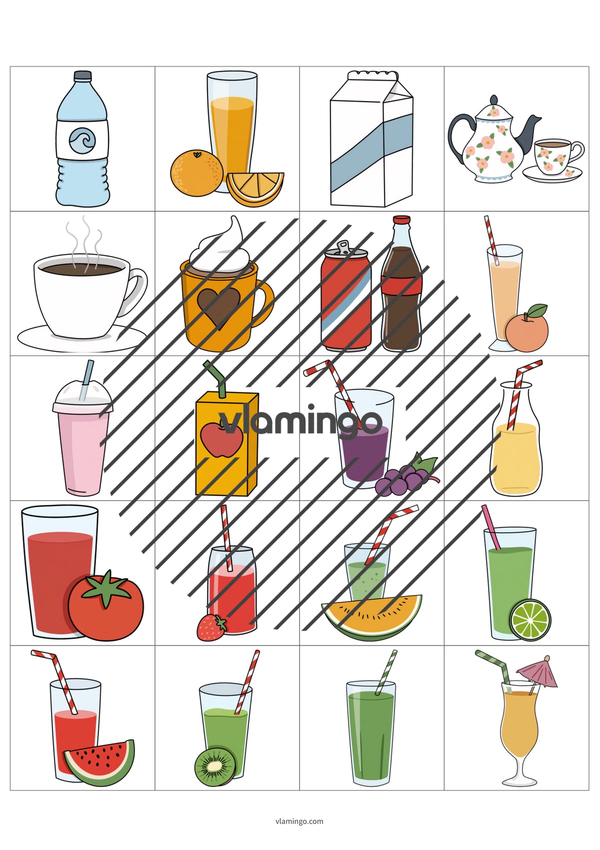 de englisch drinks vocabulary wheel of fortune 015