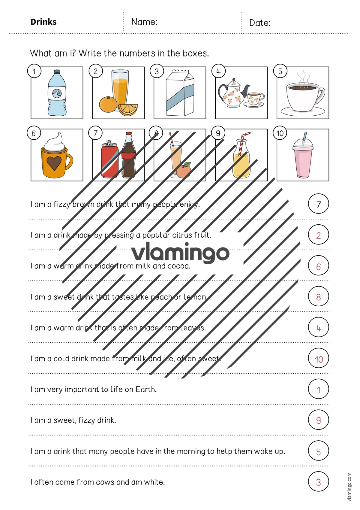 de englisch drinks what am i worksheet 006