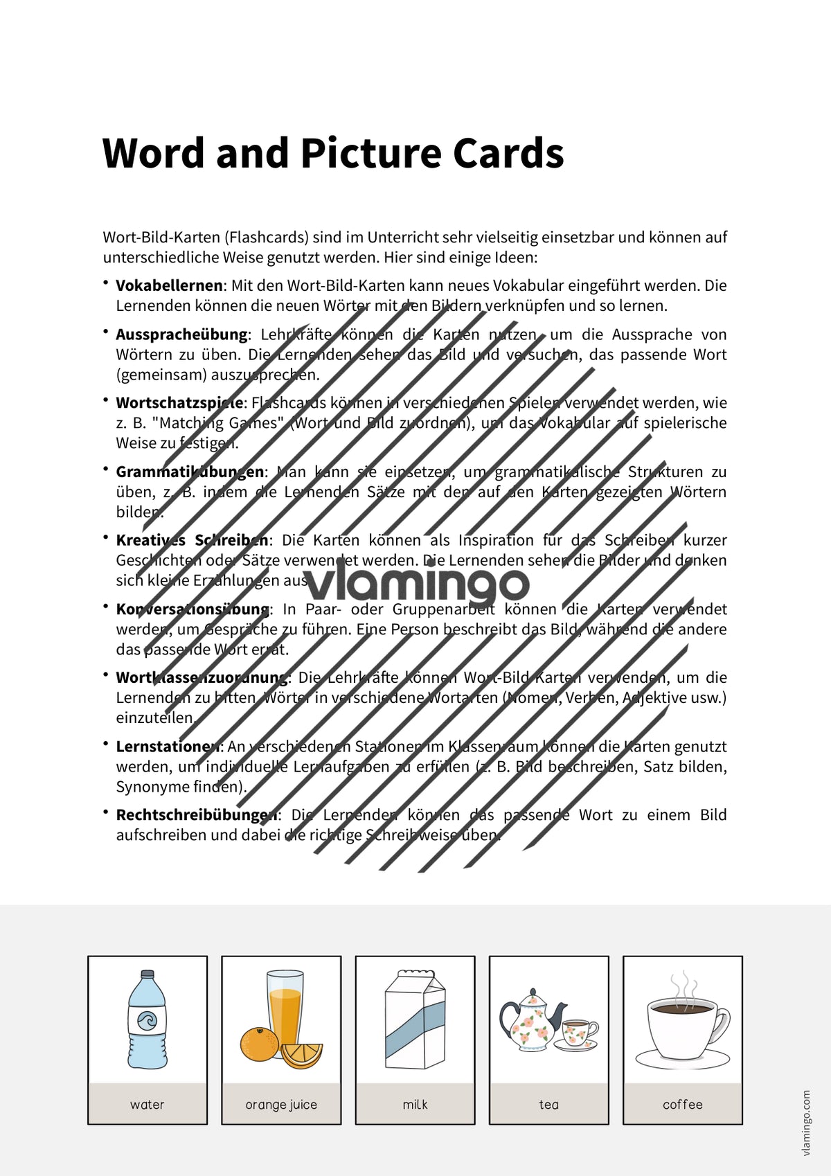 de englisch drinks word and picture cards 002