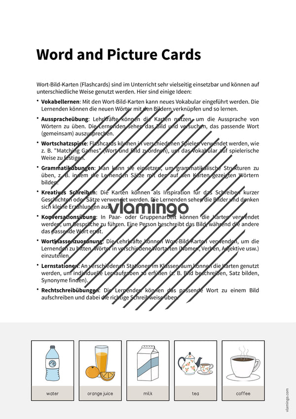 de englisch drinks word and picture cards 002