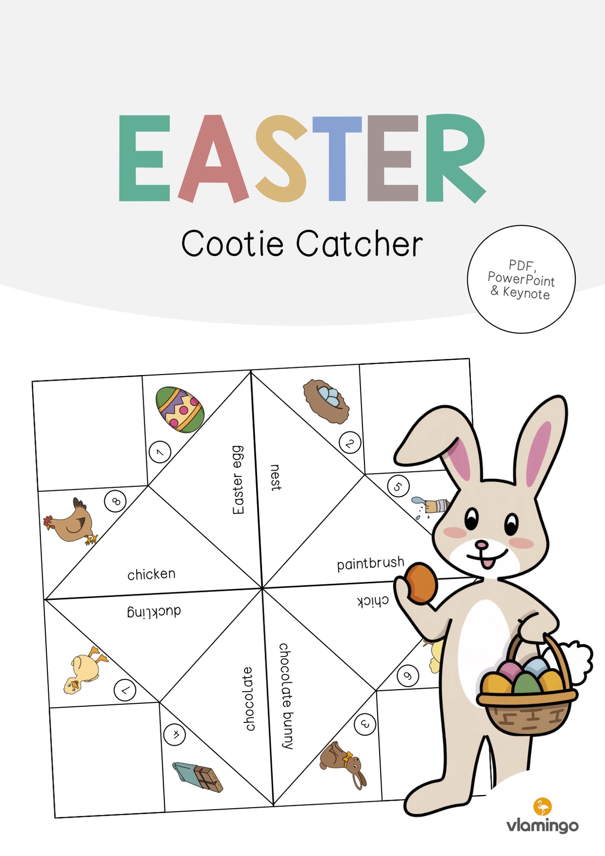 de englisch easter cootie catcher 001