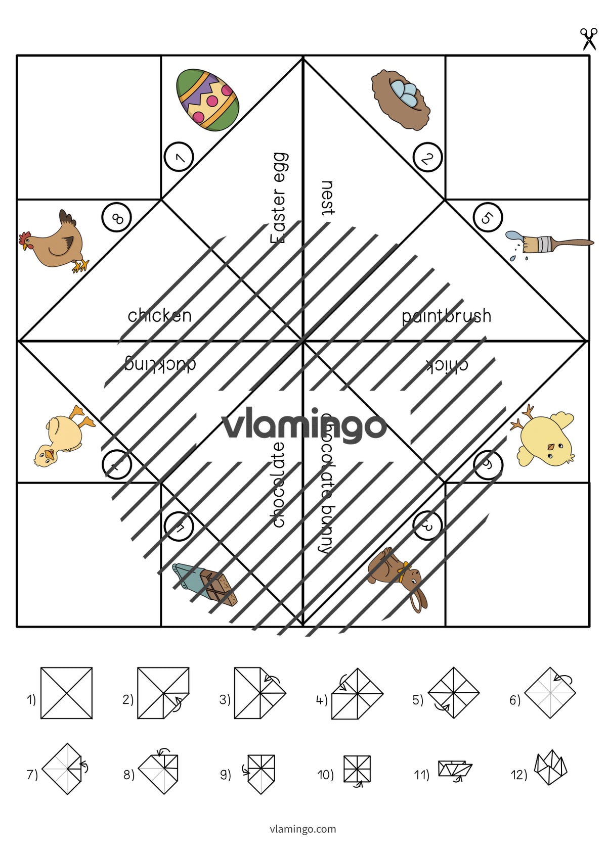 de englisch easter cootie catcher 005