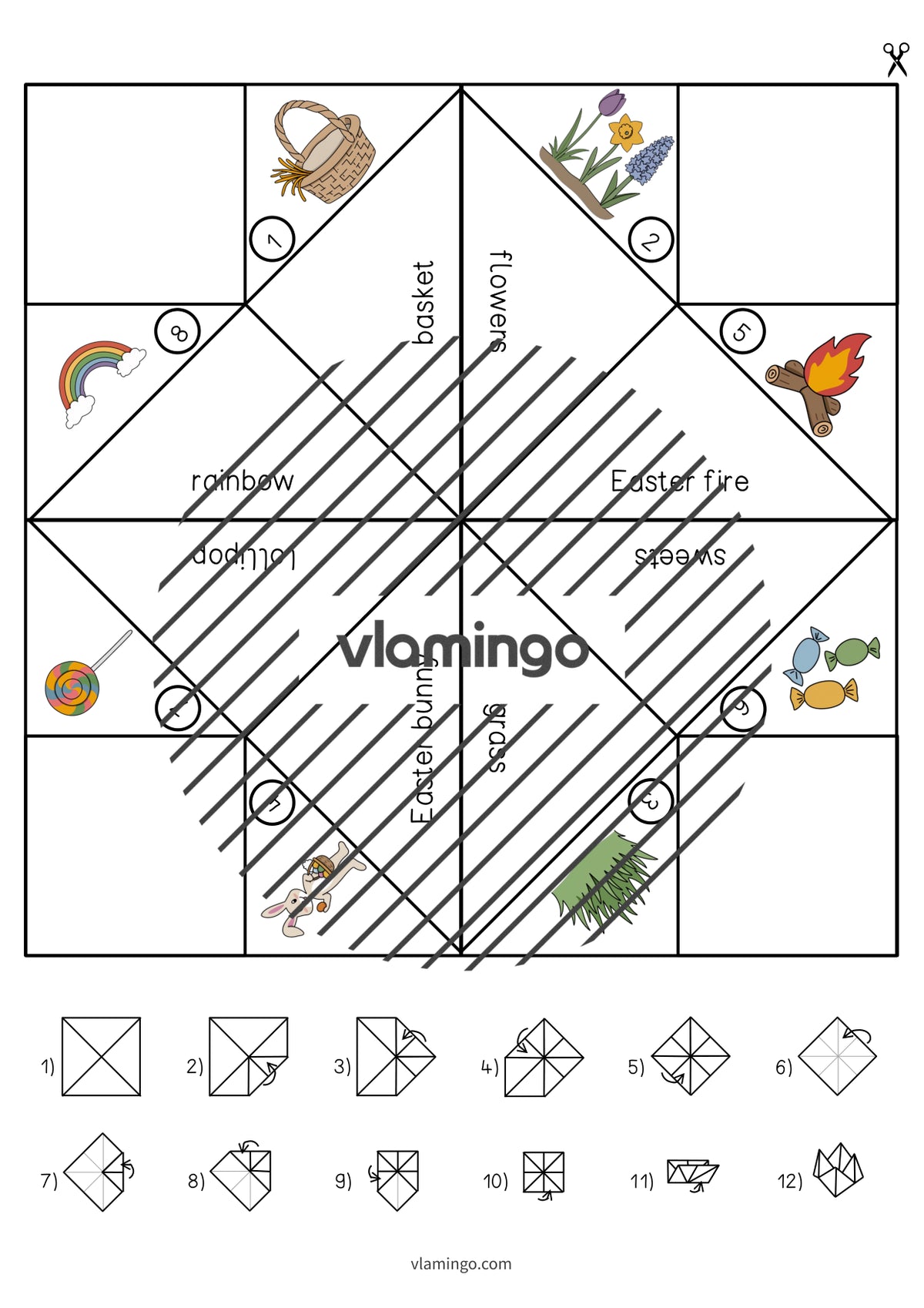 de englisch easter cootie catcher 006