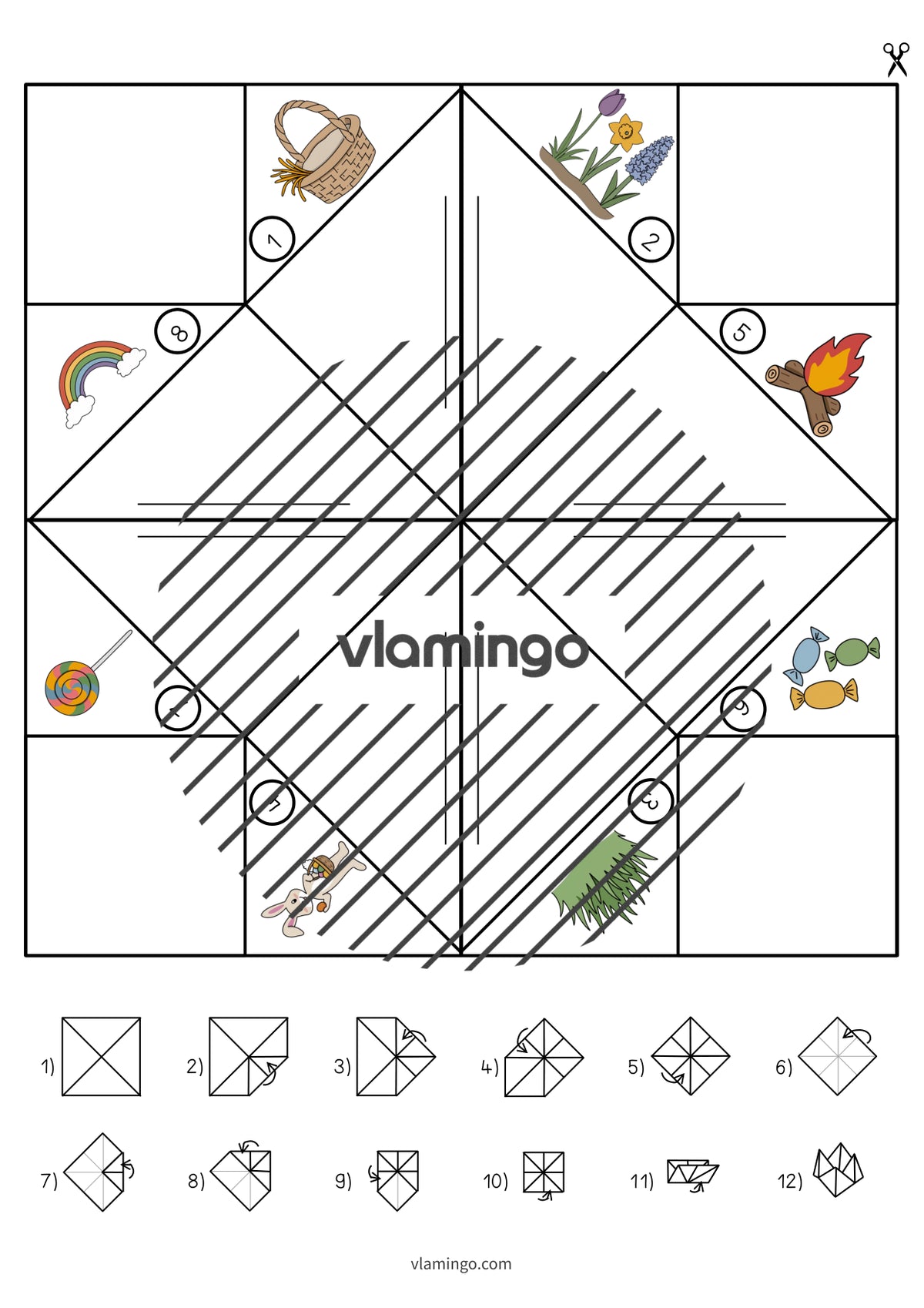 de englisch easter cootie catcher 010