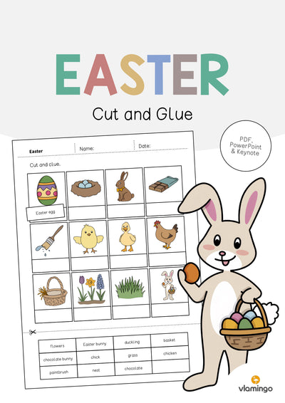Easter / Ostern: Cut and Glue (Englisch)