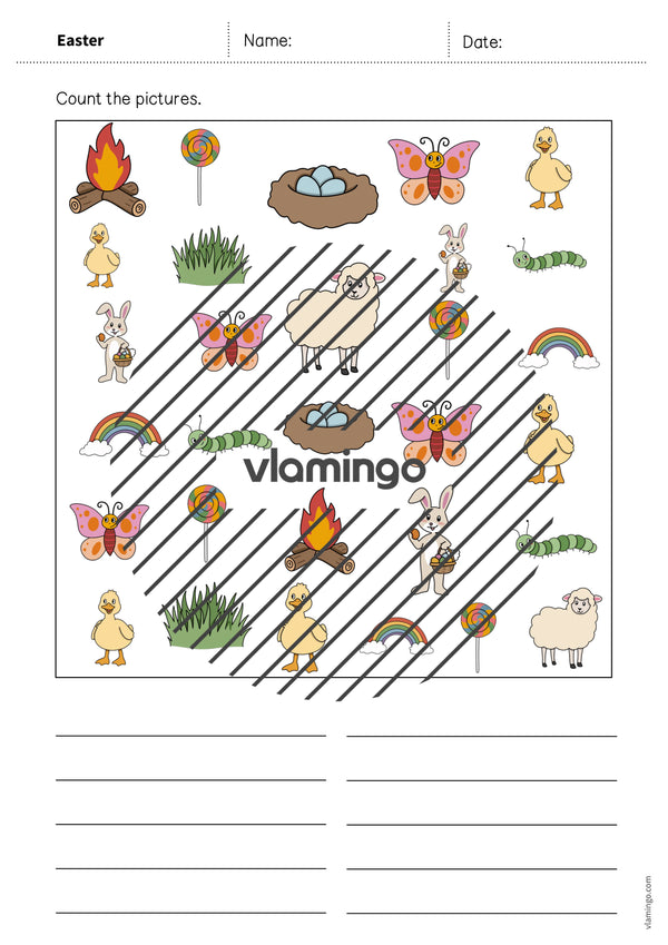 de englisch easter how many worksheet 008