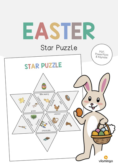 Easter / Ostern: Star Puzzle (Englisch)