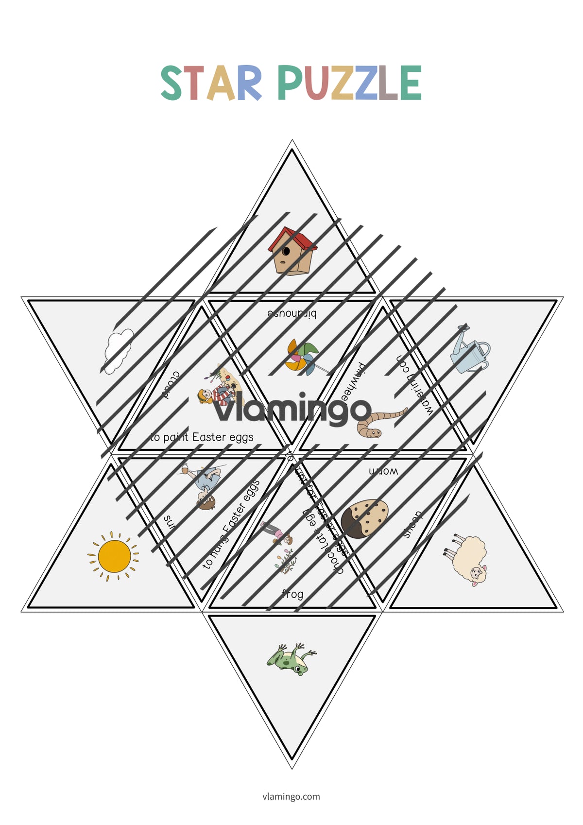 de englisch easter star puzzle 012