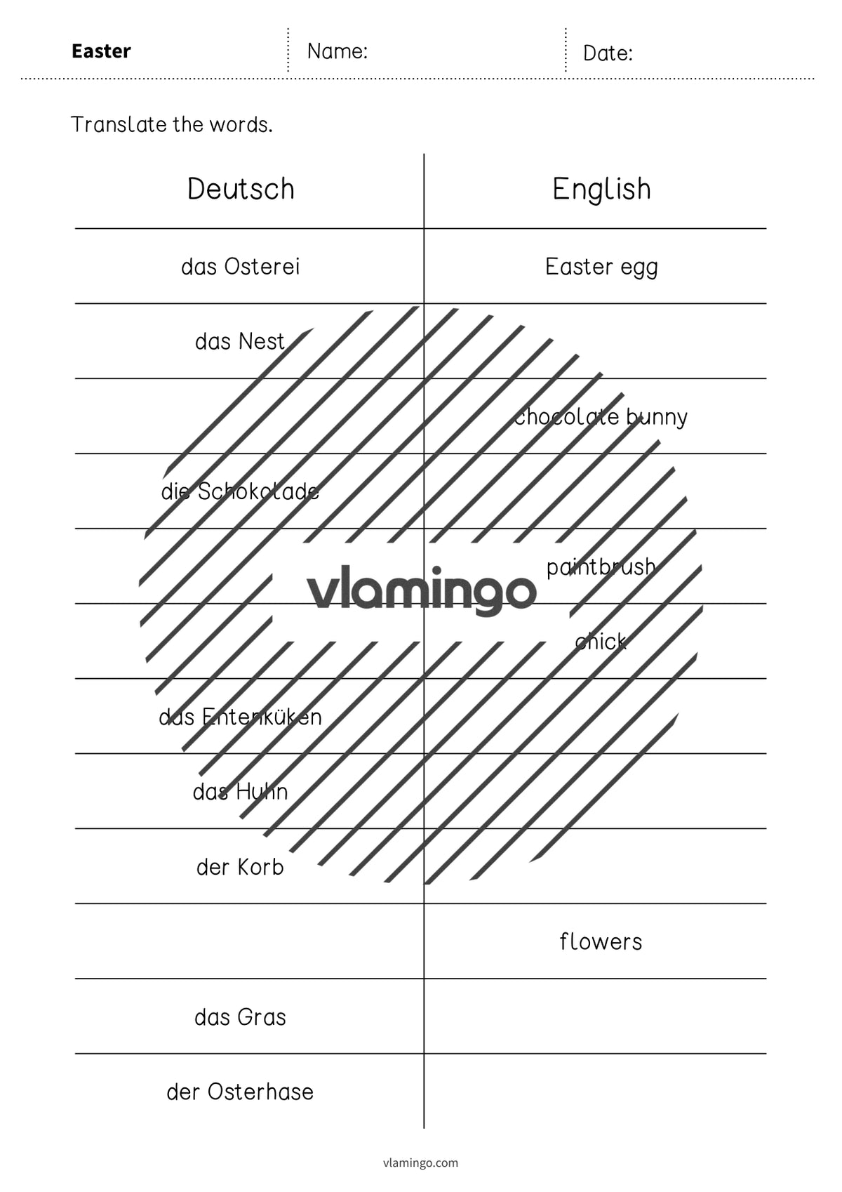de englisch easter vocabulary mini test 003