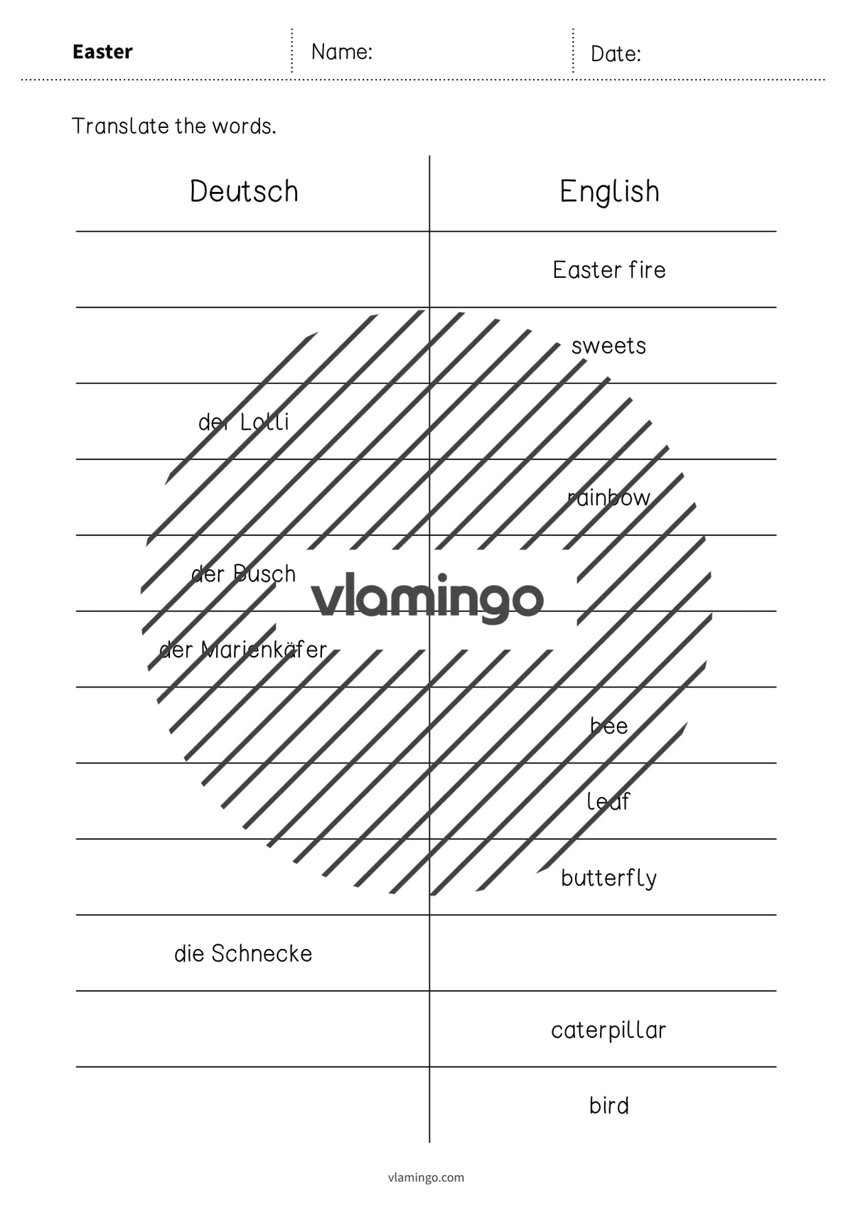 de englisch easter vocabulary mini test 004