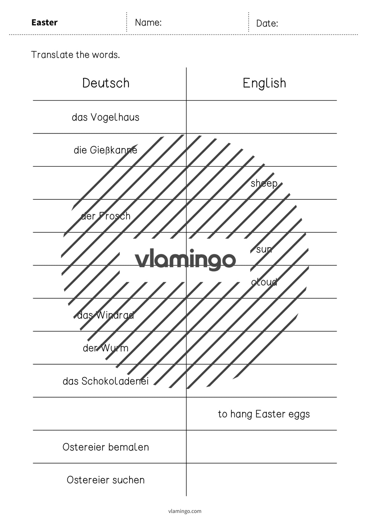 de englisch easter vocabulary mini test 005