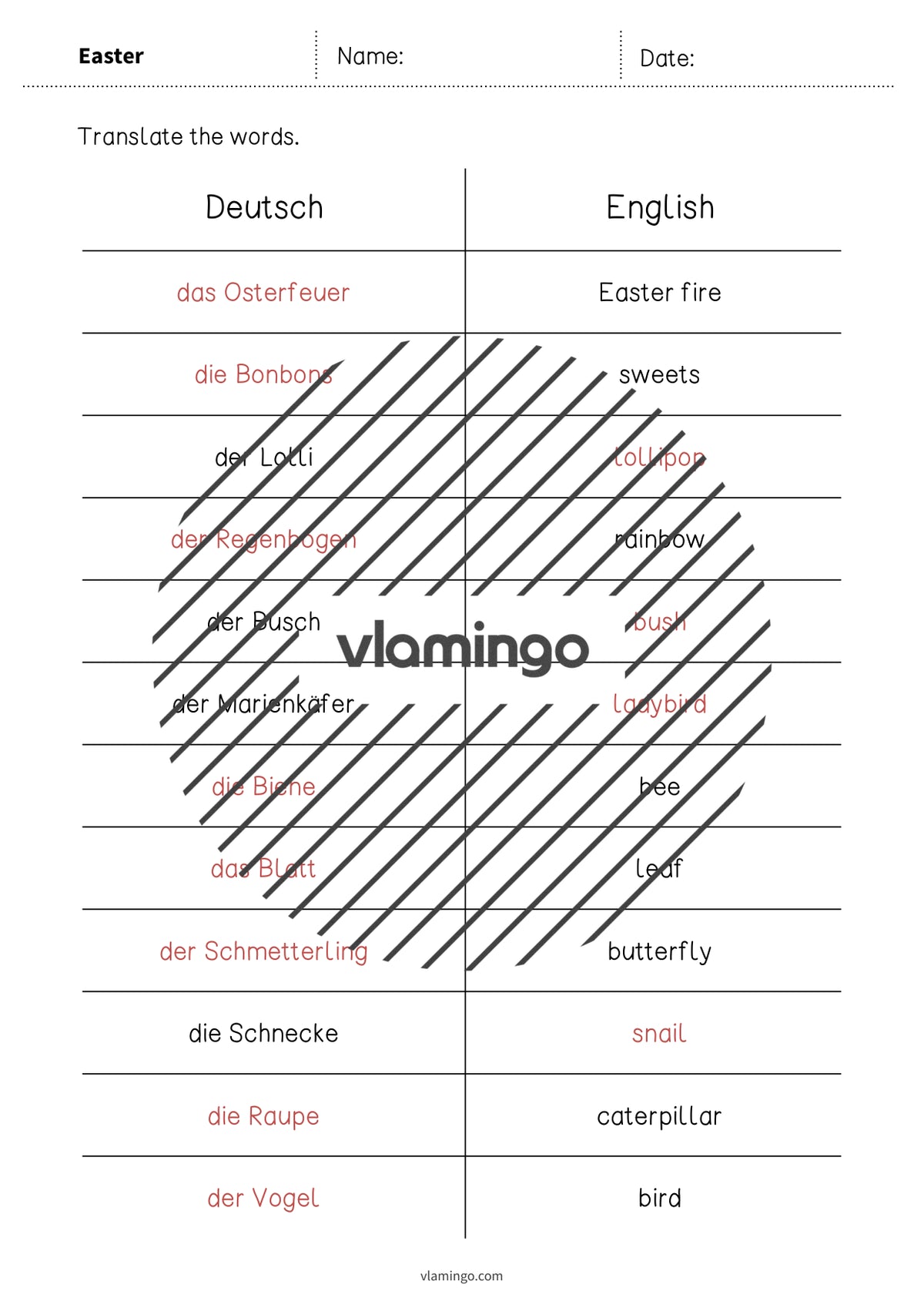 de englisch easter vocabulary mini test 008
