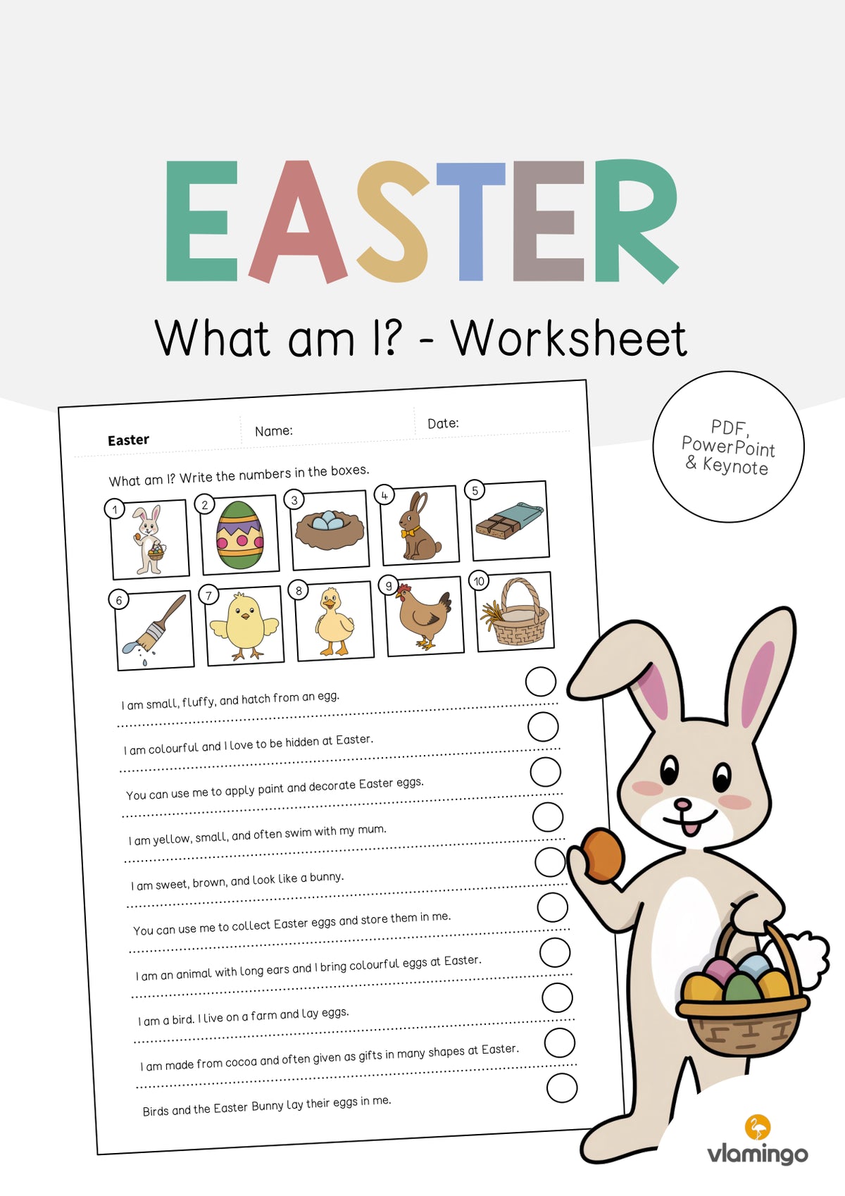 de englisch easter what am i worksheet 001