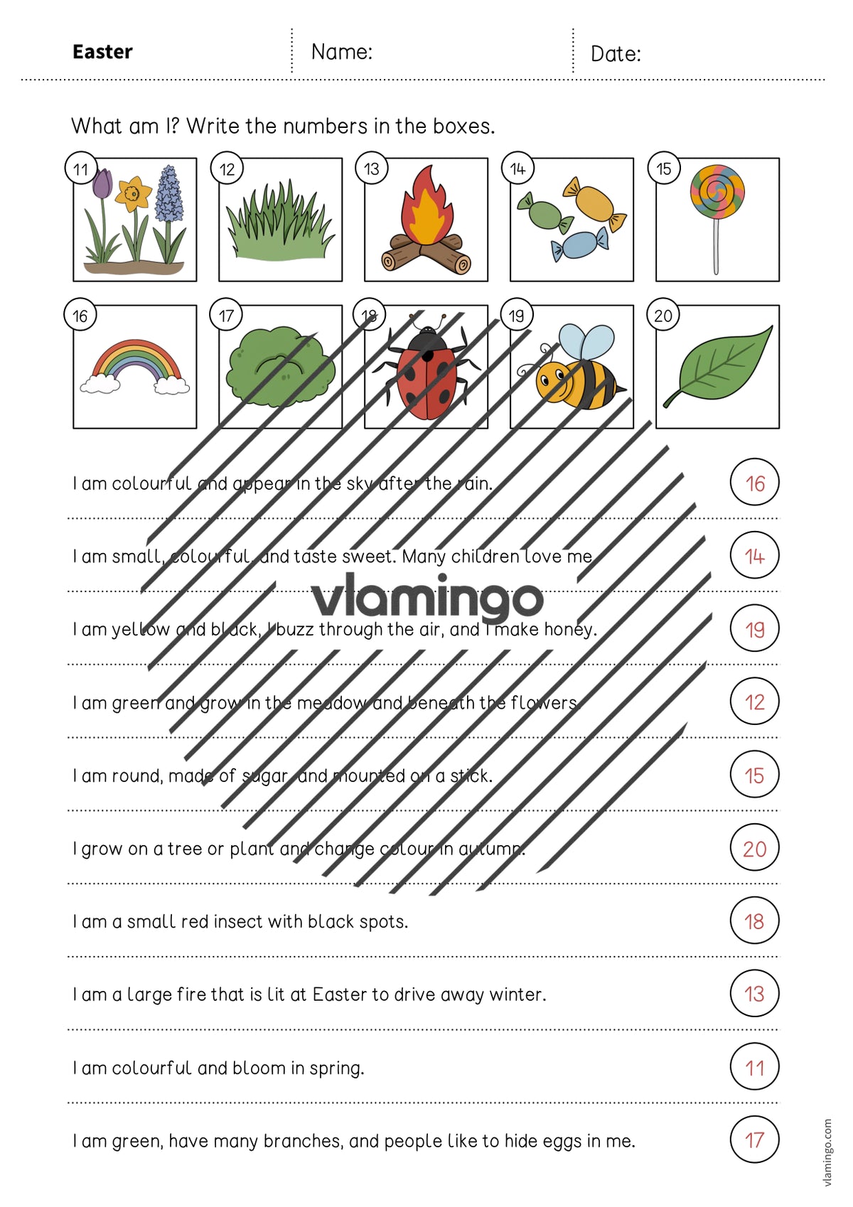 de englisch easter what am i worksheet 008