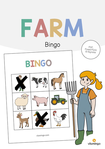 Farm / Bauernhof: Bingo (Englisch)