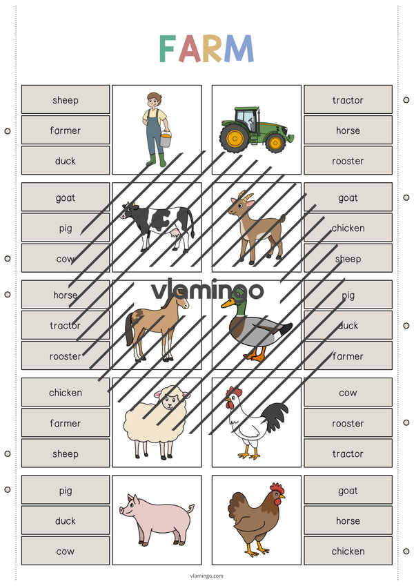 de englisch farm clip cards 003