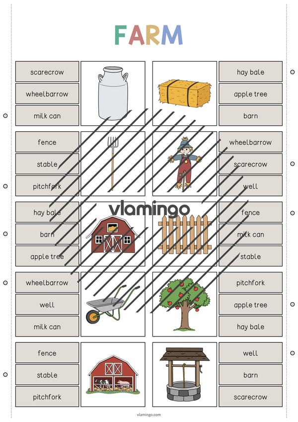 de englisch farm clip cards 005