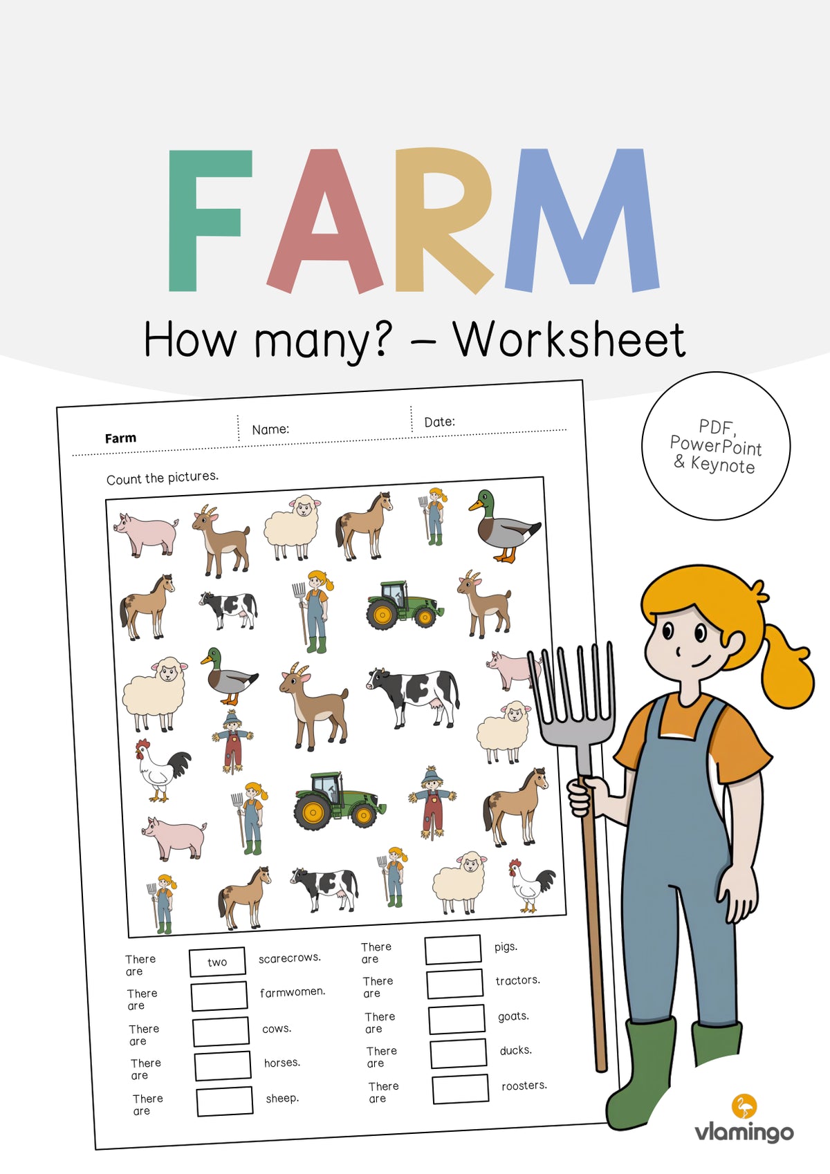 de englisch farm how many worksheet 001