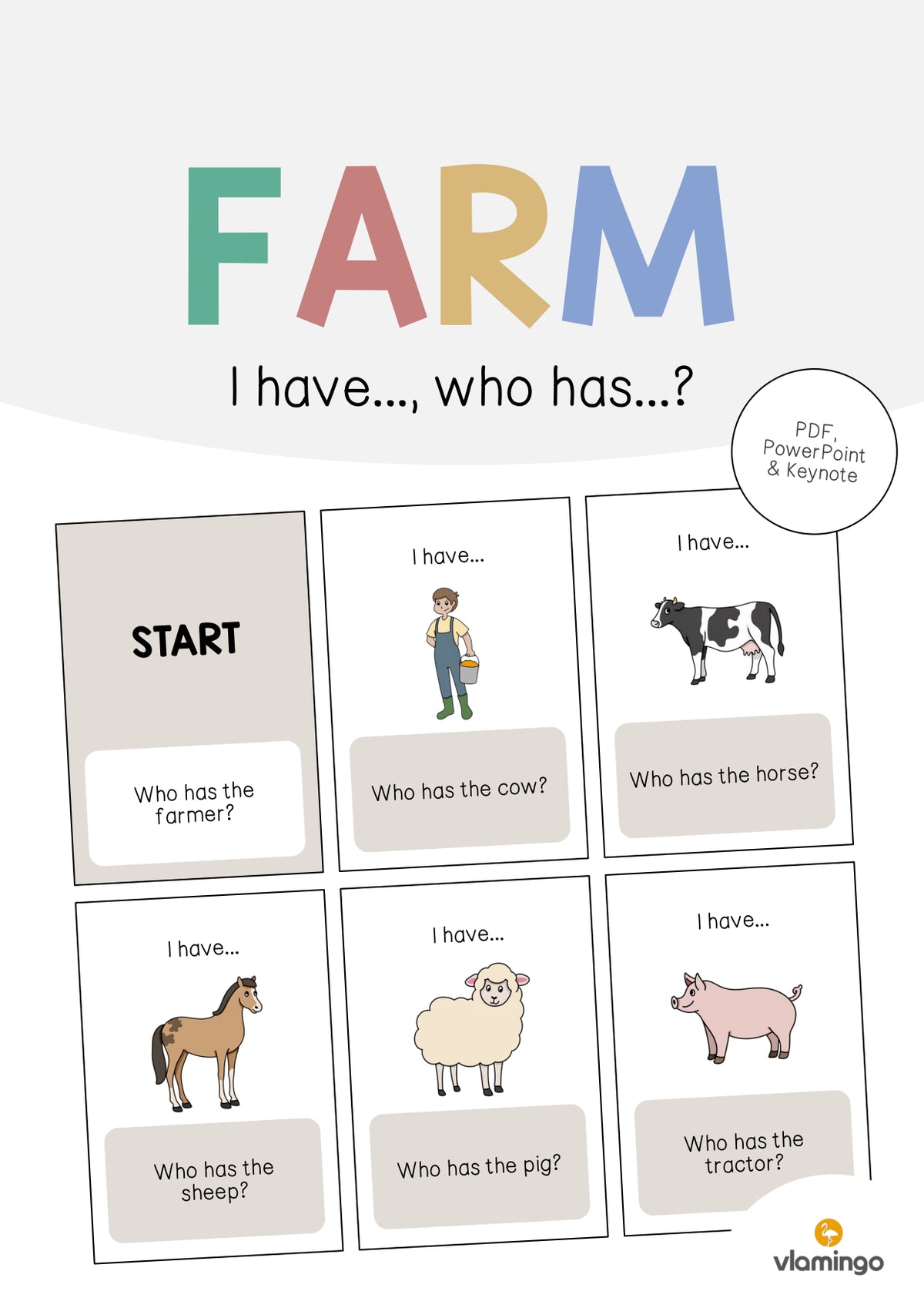 de englisch farm i have who has 001