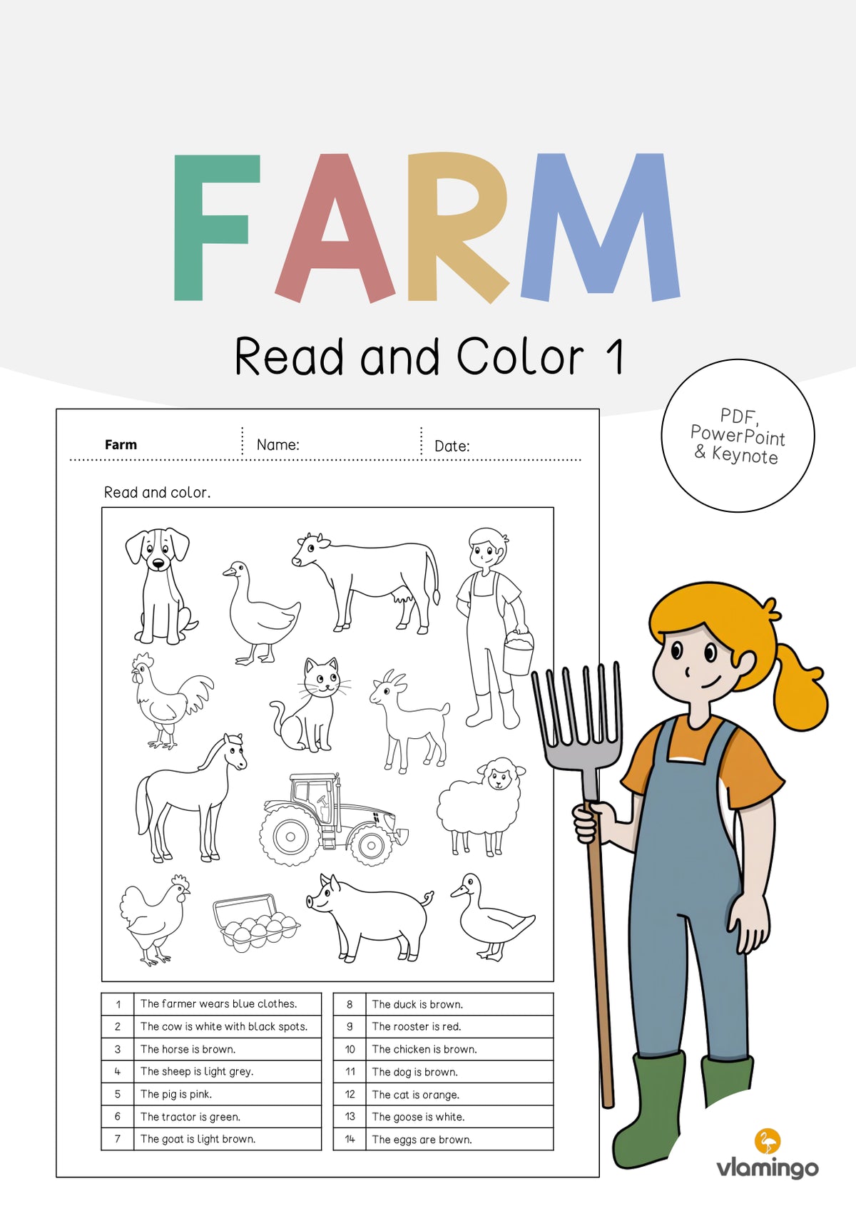de englisch farm read and color 1 001
