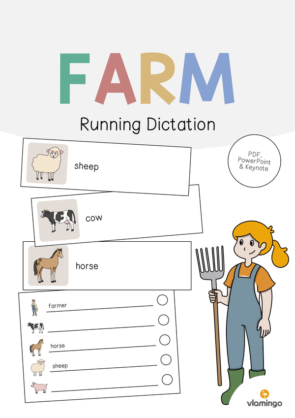 de englisch farm running dictation 001