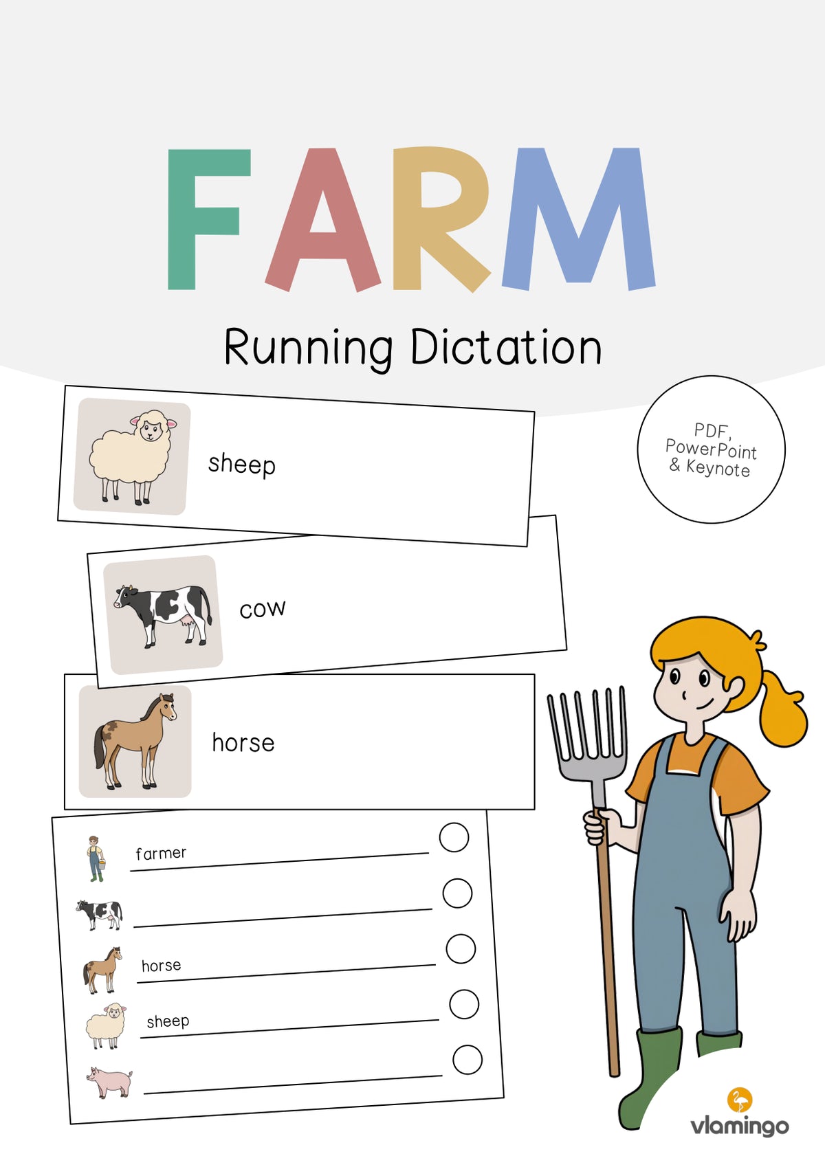 de englisch farm running dictation 001