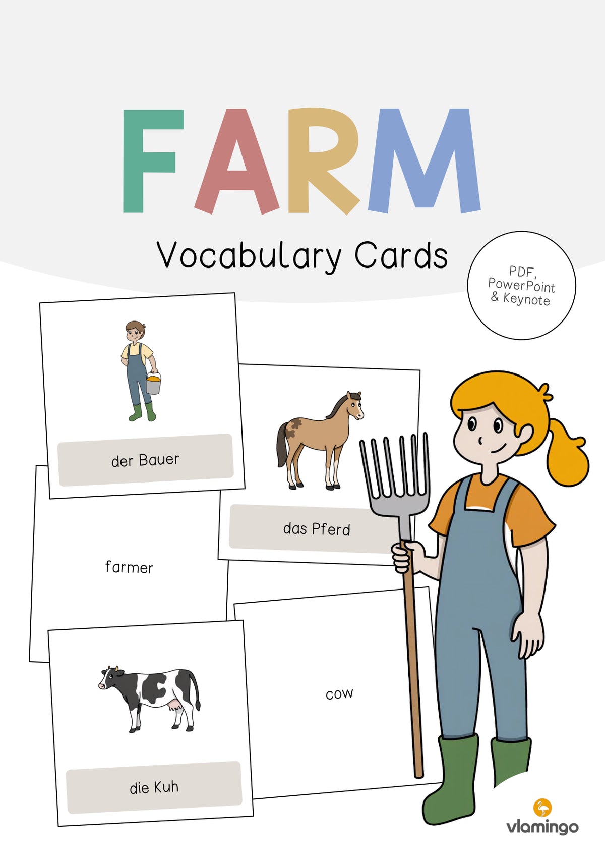 de englisch farm vocabulary cards 001