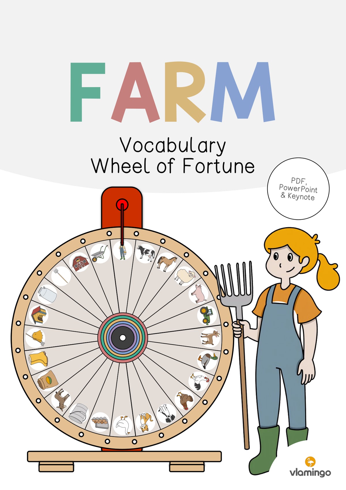 de englisch farm vocabulary wheel of fortune 001