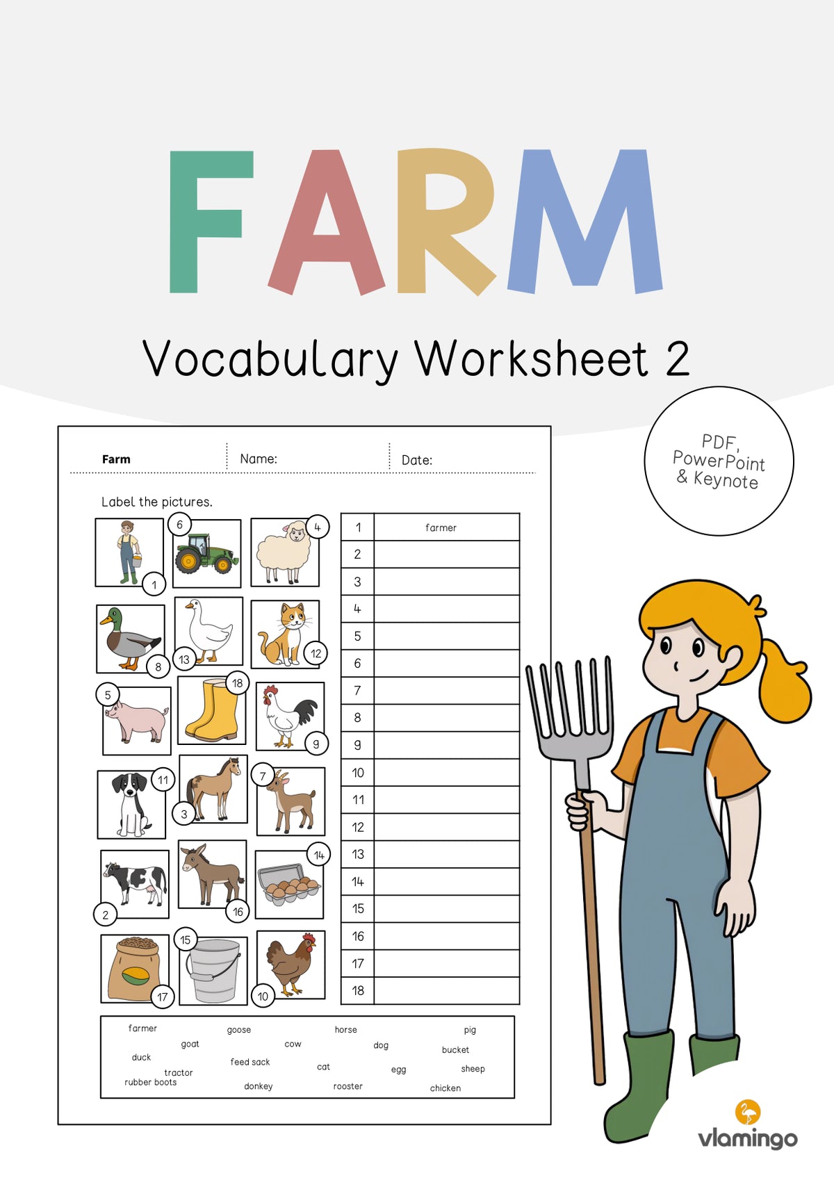 de englisch farm vocabulary worksheet 2 001