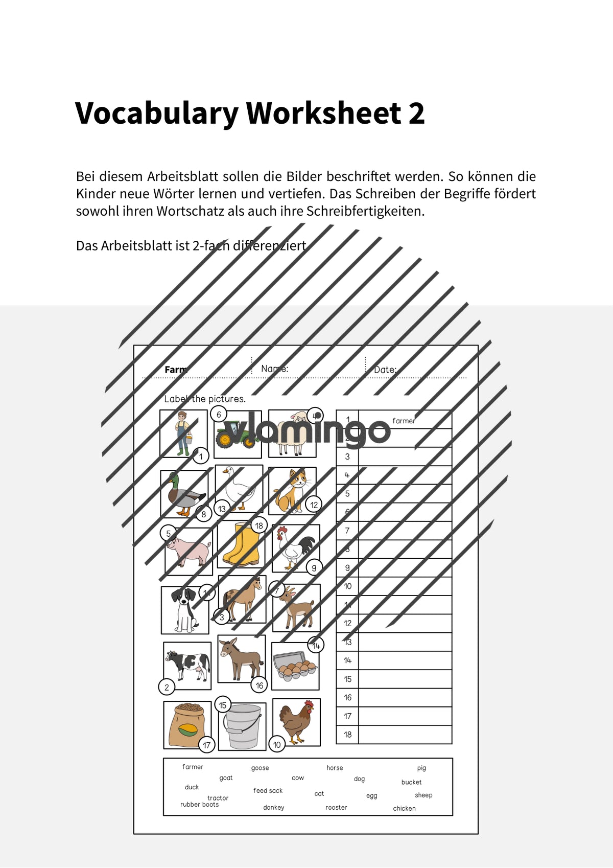 de englisch farm vocabulary worksheet 2 002