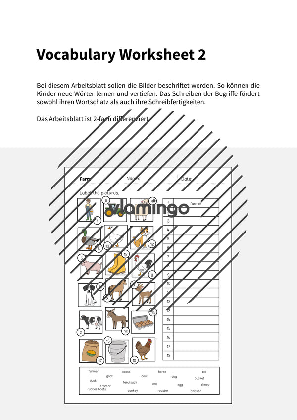 de englisch farm vocabulary worksheet 2 002