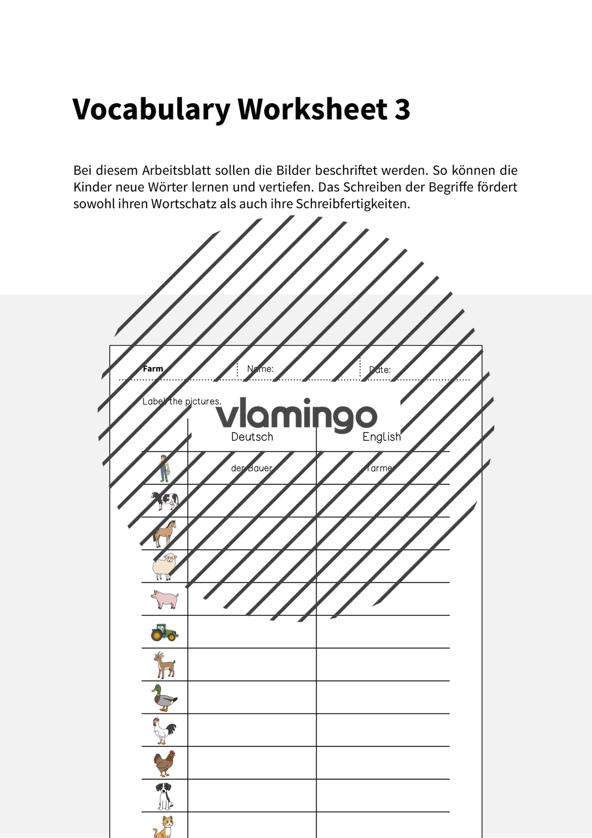de englisch farm vocabulary worksheet 3 002
