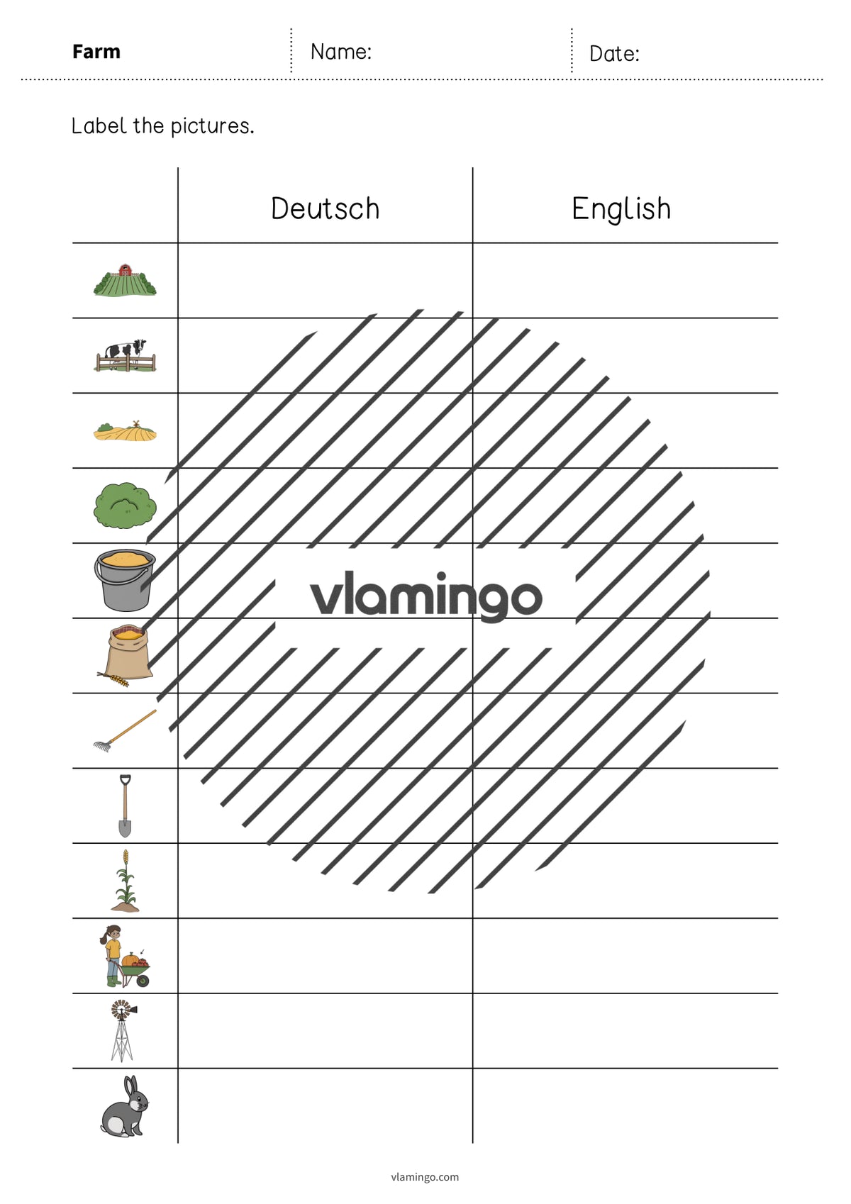 de englisch farm vocabulary worksheet 3 006