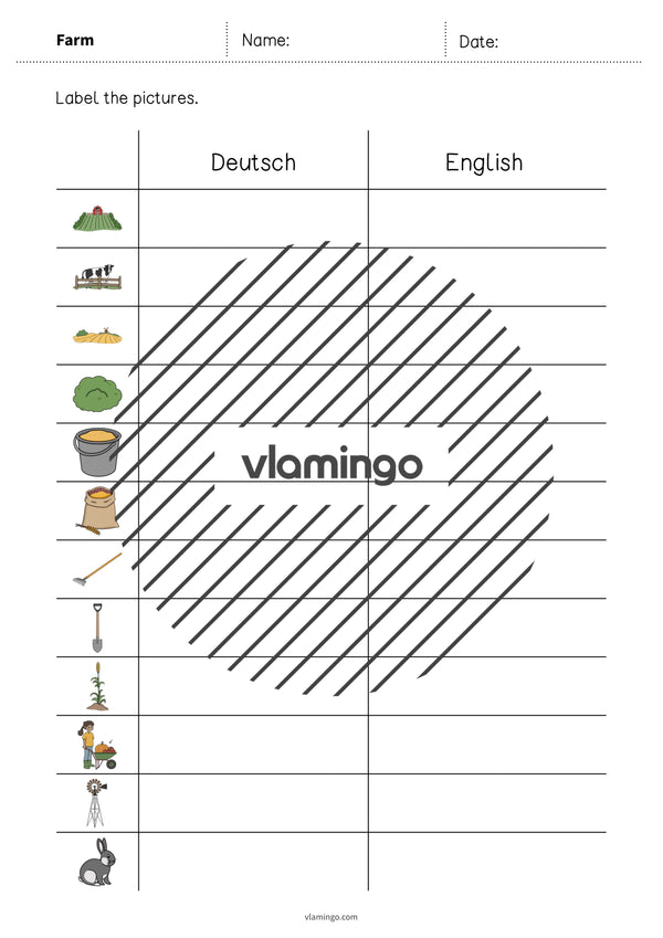 de englisch farm vocabulary worksheet 3 006