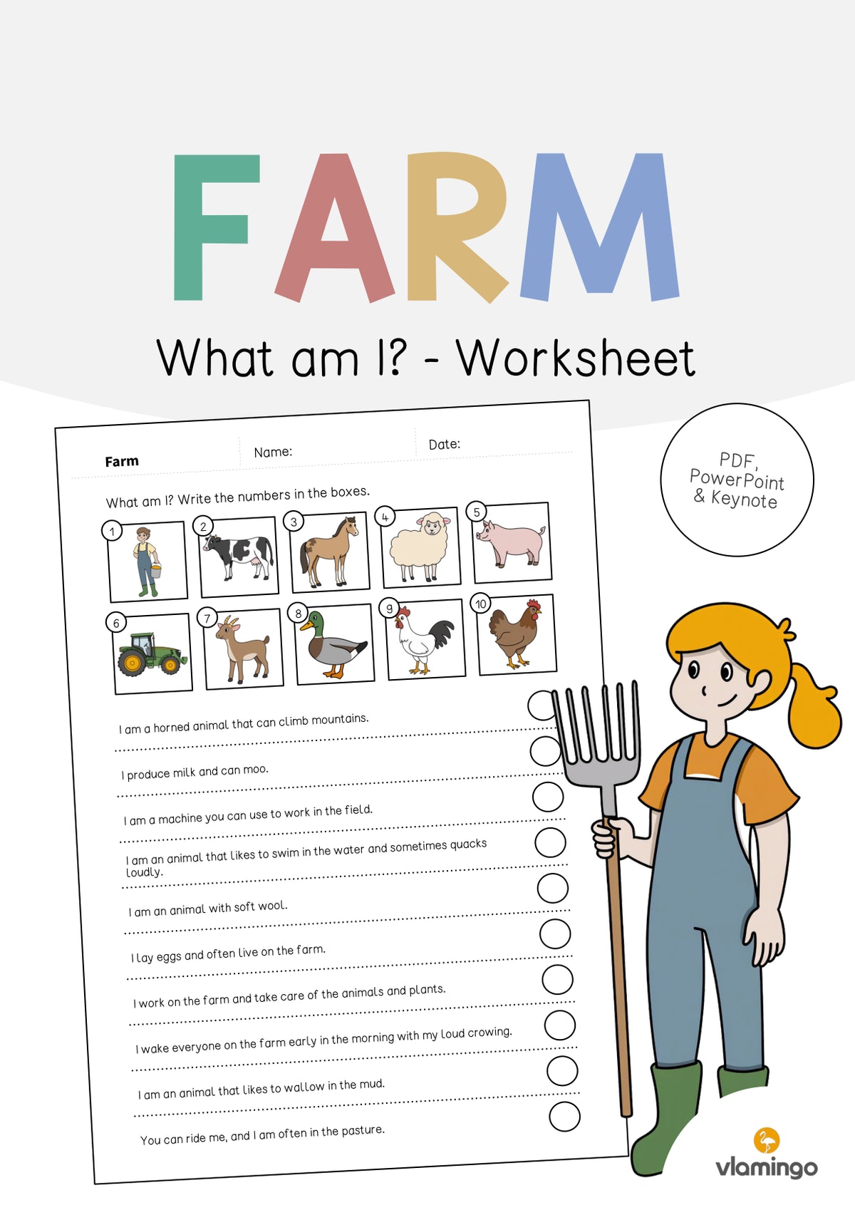 de englisch farm what am i worksheet 001