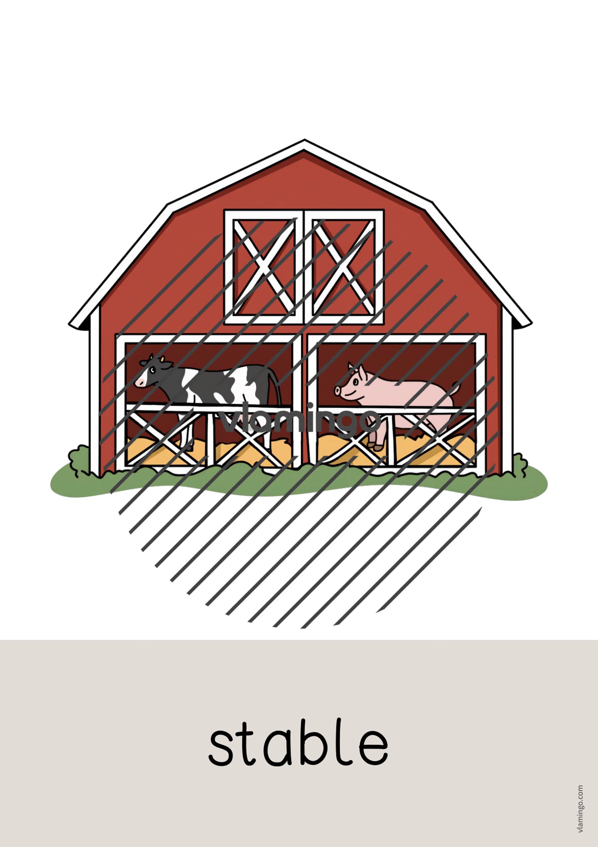de englisch farm word and picture cards 027